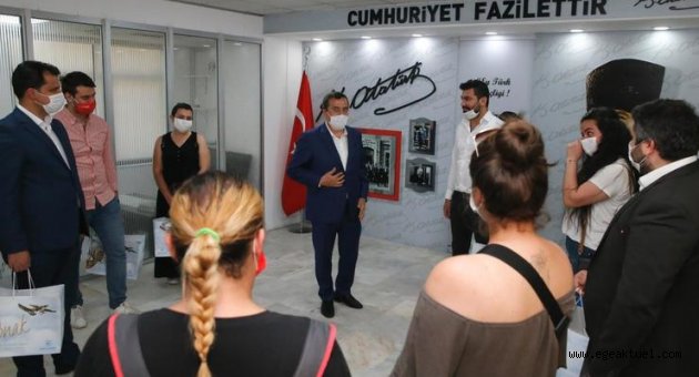 Başkan Batur’dan gençlere teşekkür
