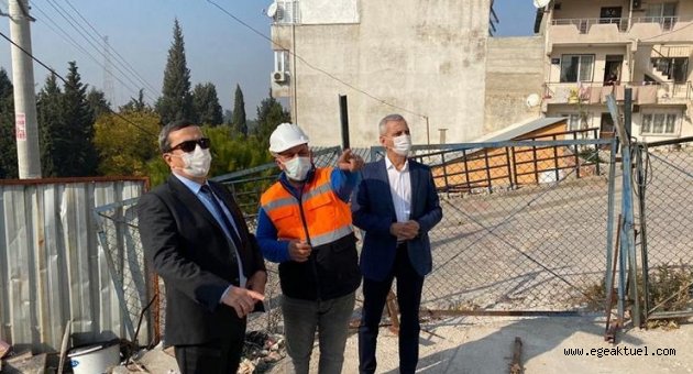 Başkan Batur’dan tesis inşaatlarına denetleme