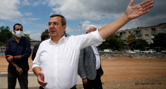 Başkan Batur meclis üyeleriyle sahada