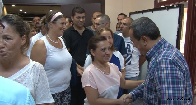 Başkan Batur personeliyle bayramlaştı