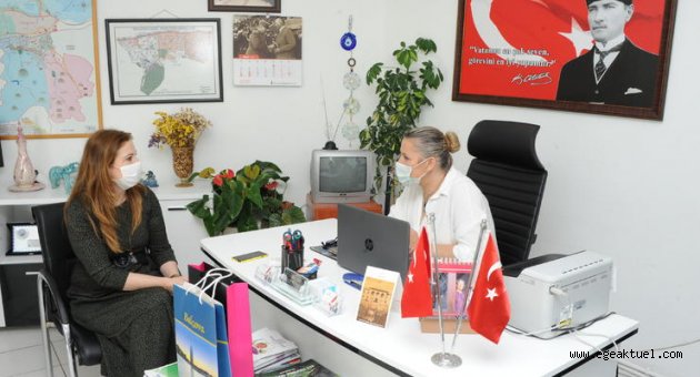 Başkan Çalkaya’dan hem ziyaret hem hizmet