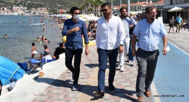 Başkan Gürbüz'den sahil denetlemesi