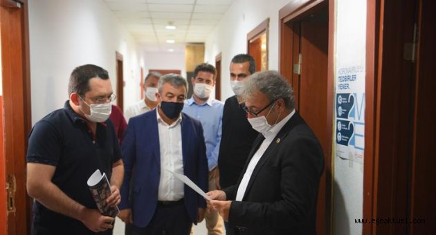 Başkan İduğ’dan şantiye denetlemesi