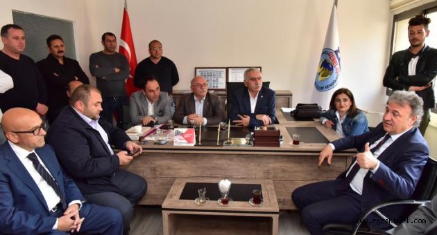 Başkan İduğ’un ilk ziyareti emek temsilcilerine