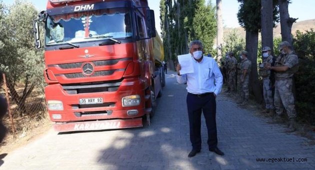 Başkan İnce, araziyi kiraladı yolu kapattı