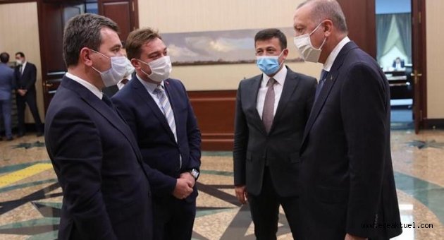 Başkan Koştu Cumhurbaşkanı Erdoğan ile görüştü