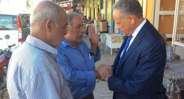  Başkan Mahmut Badem, Kaymakçı’da sel mağdurlarını ziyaret etti