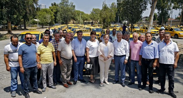  Başkan Pekdaş taksicilerin derdine derman oldu