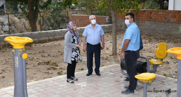 Başkan Selvitopu park çalışmalarını denetledi