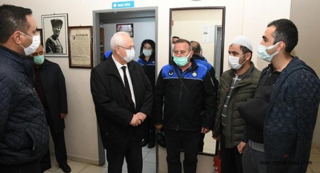 Başkan Selvitopu, saldırıya uğrayan zabıta memurlarını ziyaret etti