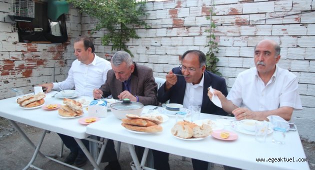Başkan Şenol gönül sofrasında