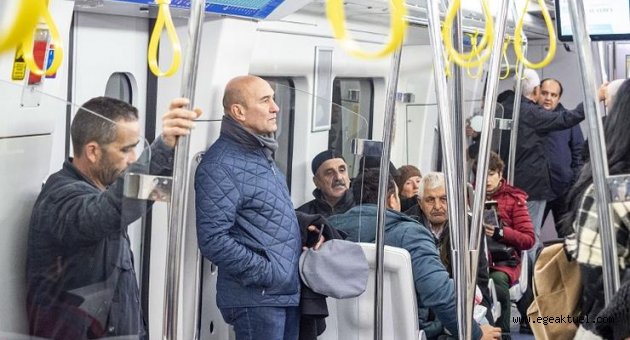 Başkan Soyer, 2019’u toplu ulaşımla uğurladı