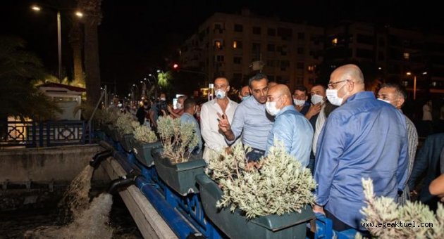 Başkan Soyer Bostanlı Ahırkuyu Deresi'ndeki çalışmaları inceledi