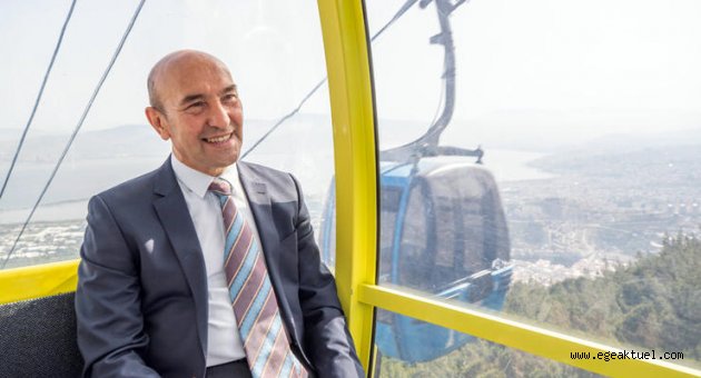 Başkan Soyer yeniden açılan Teleferik tesislerini gezdi