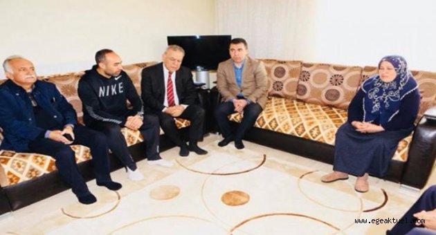 Başkanlar şehit ailesinin acısına ortak oldu