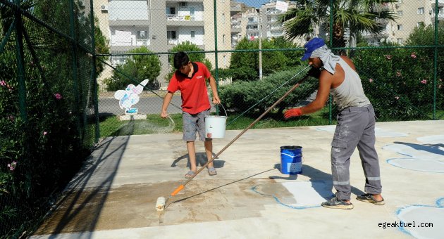 Basketbol sahaları sil baştan