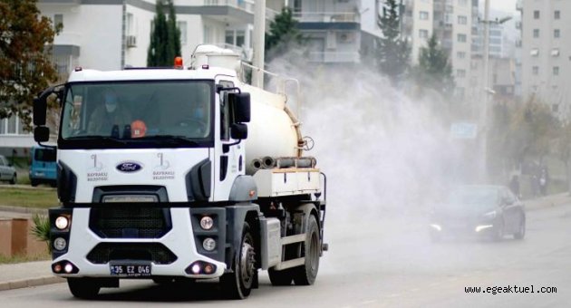 Bayraklı Belediyesi 90 bin noktayı dezenfekte etti