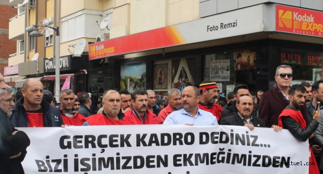 Bayraklı Belediyesi taşeron işçileri “Sözde değil, gerçek kadro istiyoruz” Dedi