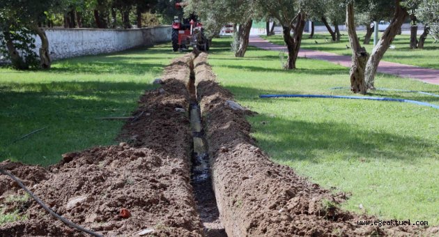 Bayraklı’nın parklarına akıllı sulama sistemi
