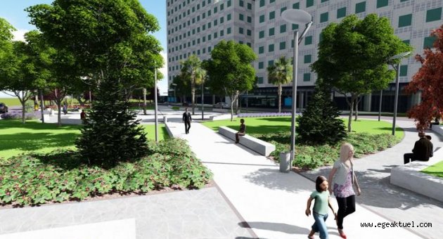 Bayraklı'ya dev park