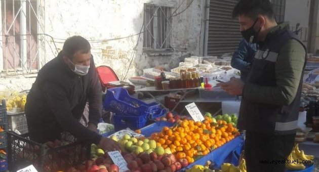Bergama’da koronavirüs denetimleri