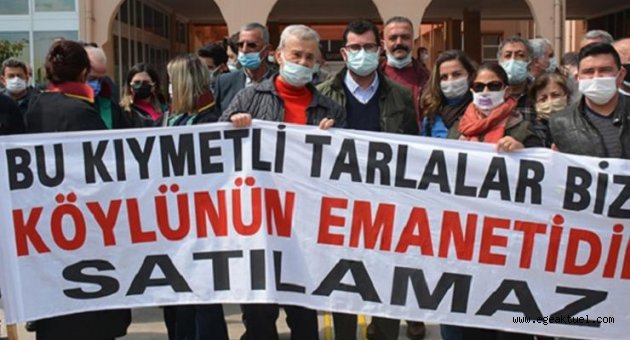 Bergamalı köylülerin arazi direnişine CHP’li Sertel’den destek