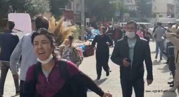 Bina sakinleri apartmana girdi! Çatırdama sesiyle büyük panik yaşandı...