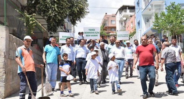 Bornova Belediyesi, temizliği geri kazanımla birleştirdi