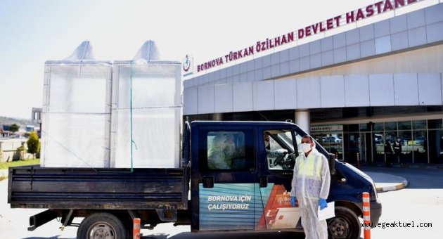 Bornova’da hastanelere tam destek
