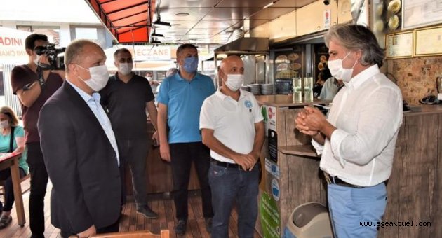 Bornova’da Koronavirüs denetimleri devam ediyor