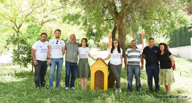 Bornova’da sokak köpeklerine serin yuva