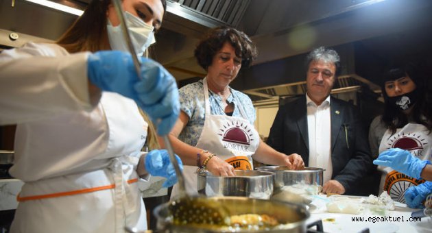 Bornova Kınalı Bamyası usta aşçıların elinde lezzet buldu