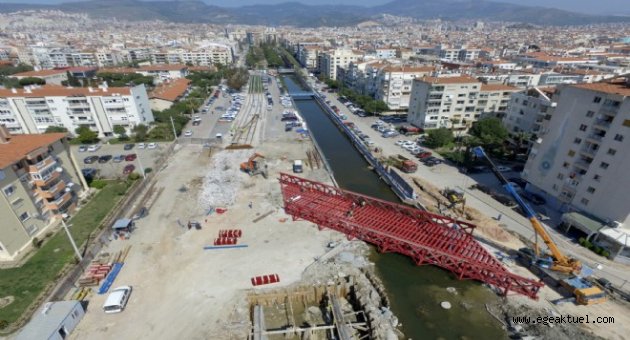 Bostanlı Deresi aşıldı