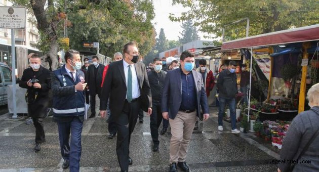 Buca’da koronavirüs tedbirlerine denetim