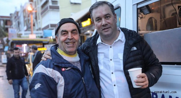 Buca’da sıcak çorba molası