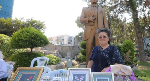 Bucalı kadınlar el emeklerini sergiledi