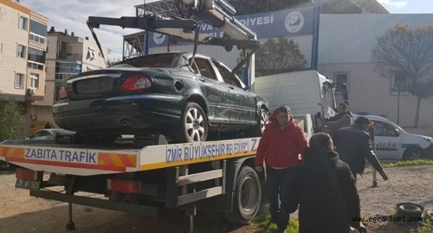 Büyükşehir hurda araçlar için otopark kurdu