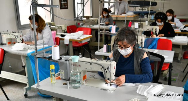 Büyükşehir maske üretmeye başladı