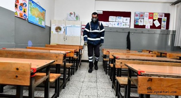 Büyükşehir okulları gribe karşı ilaçlıyor