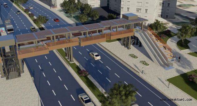 Büyükşehir'den üst geçitlere estetik dokunuş