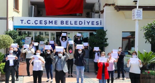 Çeşme Belediyesi personeline Koronavirüs eğitimi