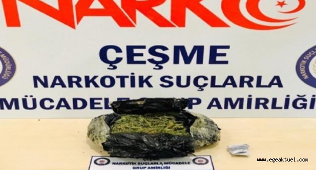 Çeşme'de uyuşturucu baskını