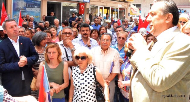 CHP Dikili'de tek yürek