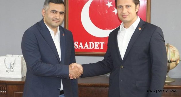 CHP İl Başkanı Deniz Yücel'den Saadet Partisi'ne ziyaret