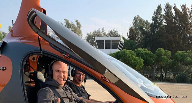 CHP'li Bakan, gyrocopter pilotu oldu