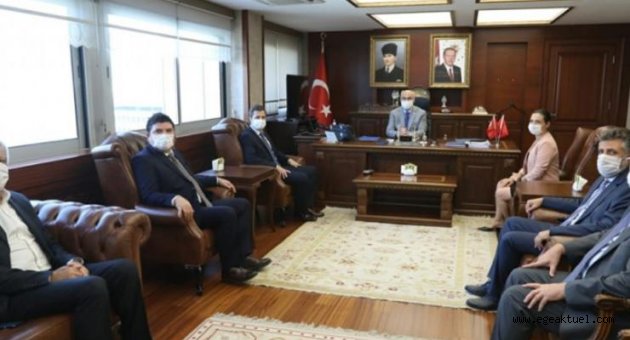 CHP'li başkanlardan Vali Köşger'e ziyaret
