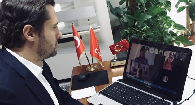 CHP'li Deniz Yücel'den ilçe başkanlarıyla online toplantı