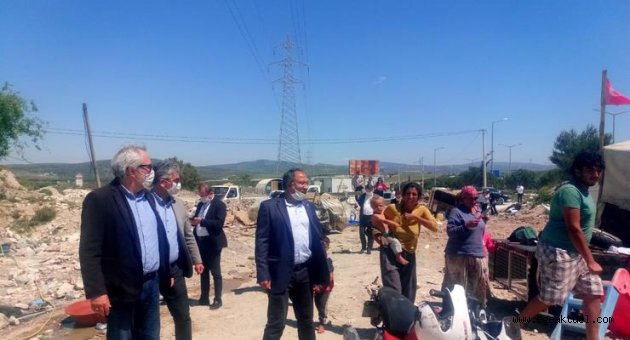 CHP'li Purçu, çadırda yaşayan romanların derdine çare arıyor