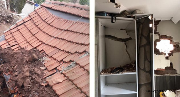 Çiğli’yi heyelan vurdu, 33 ev yıkılma tehlikesiyle karşı karşıya
