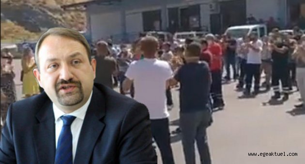 Çiğli'de belediye şantiyesi işçilerin sloganlarıyla inledi!